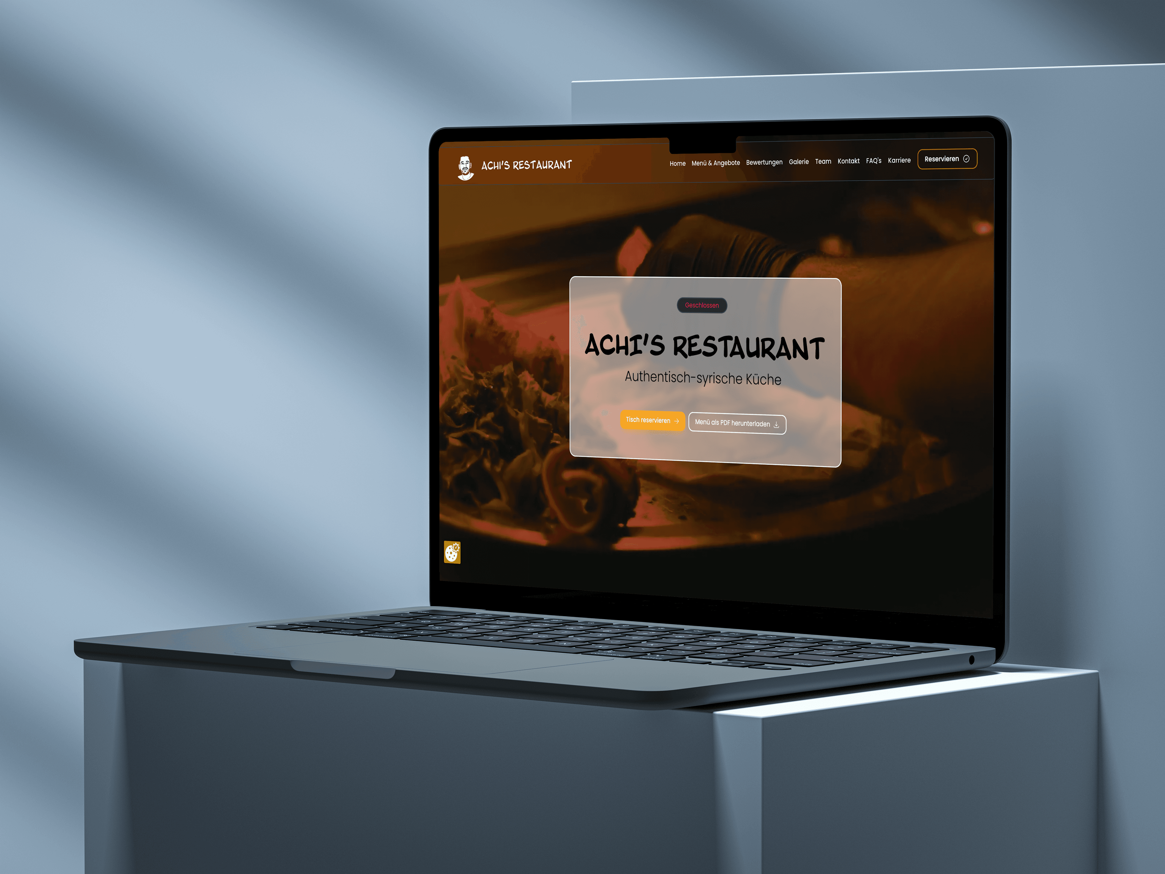 Website von Achi's Restaurant